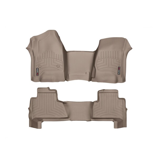 Front and Rear Floorliners - Over The Hump, 455431-456072